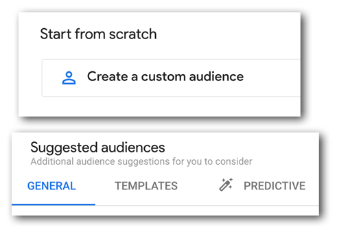 Audience Creation Options