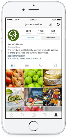 Instagram Business Profiles allow users to set up a contact button to call, email, or get directions to a business. 